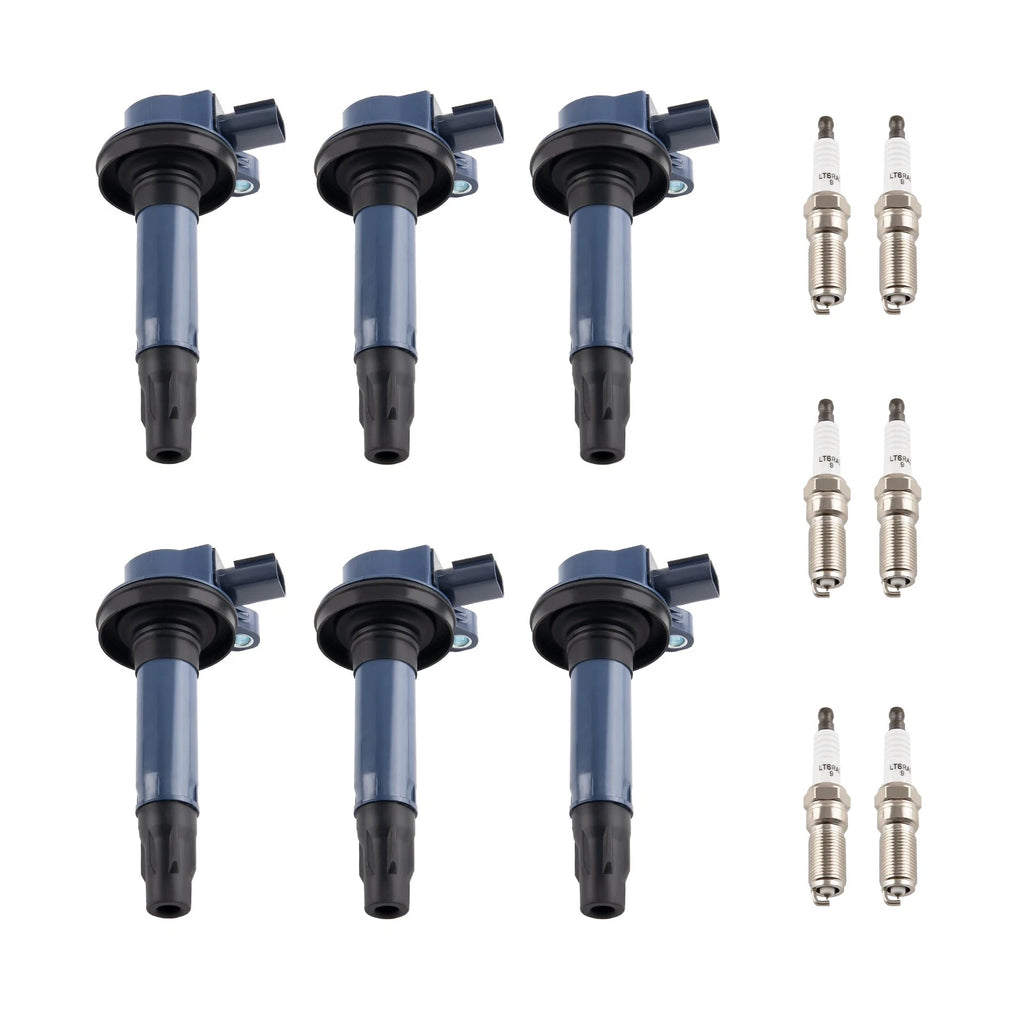 6X Ignition Coil & Spark Plug Pack for Ford Edge Taurus Mazda 6 CX-9 Lincoln