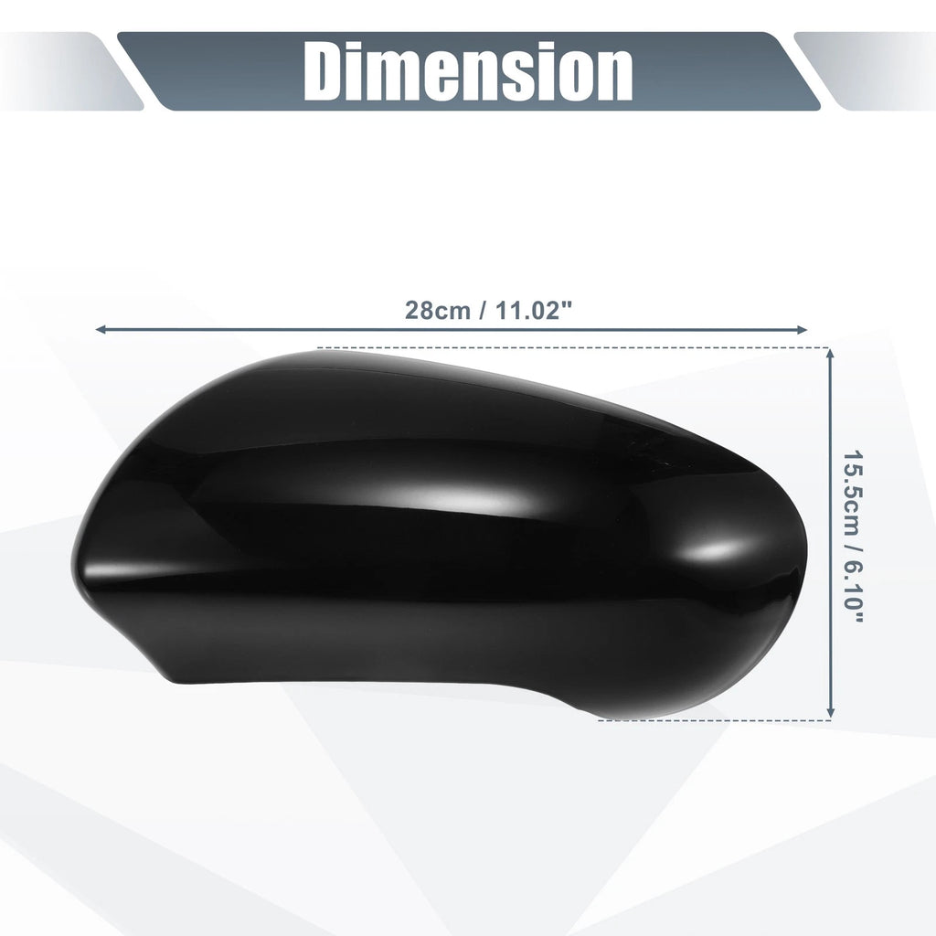 Left Side Mirror Cover Cap Gloss Black for Nissan Qashqai J10 (2007–2014)