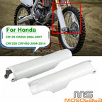 White Race Fork Guards for Honda CR125 CR250 CRF250 CRF450 CRF250R