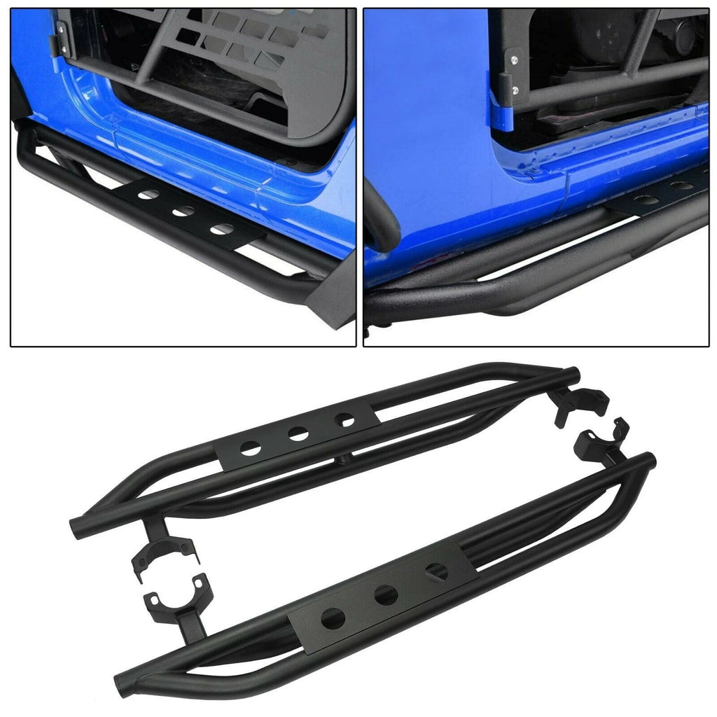 Pair Nerf Bars Side Steps for Jeep Wrangler JK 2-Door (2007–2018)