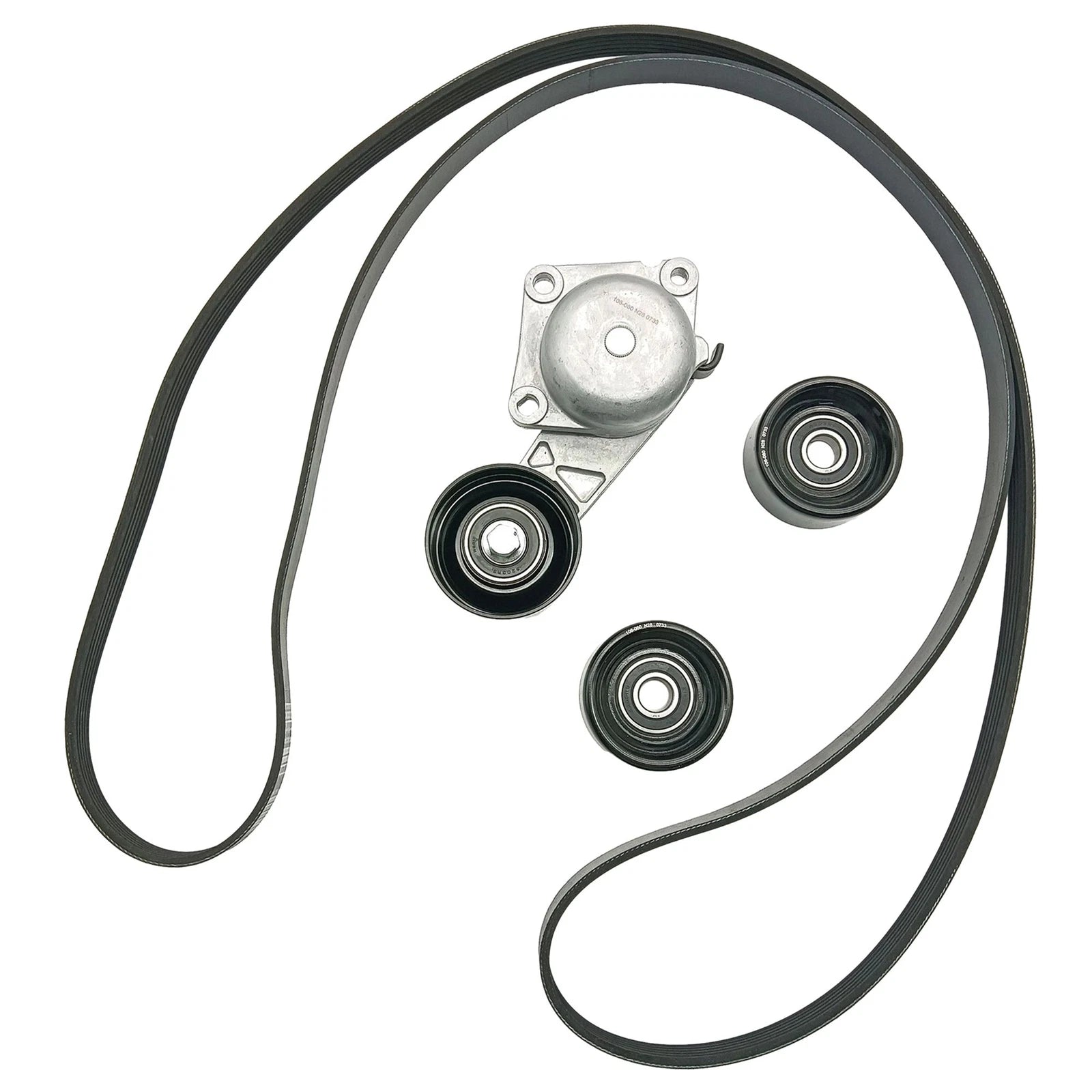 Serpentine Belt Tensioner Pulley Kit for Ford E-350 E-450 F-150 (1992–2021)