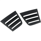 Rear Side Window Vent Louvers for Dodge Charger (2011-2021) Glossy Black