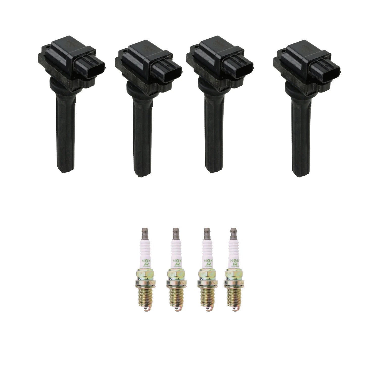 Set of 4 Ignition Coils & 4 Spark Plugs for Suzuki Tracker Vitara (1999–2005)