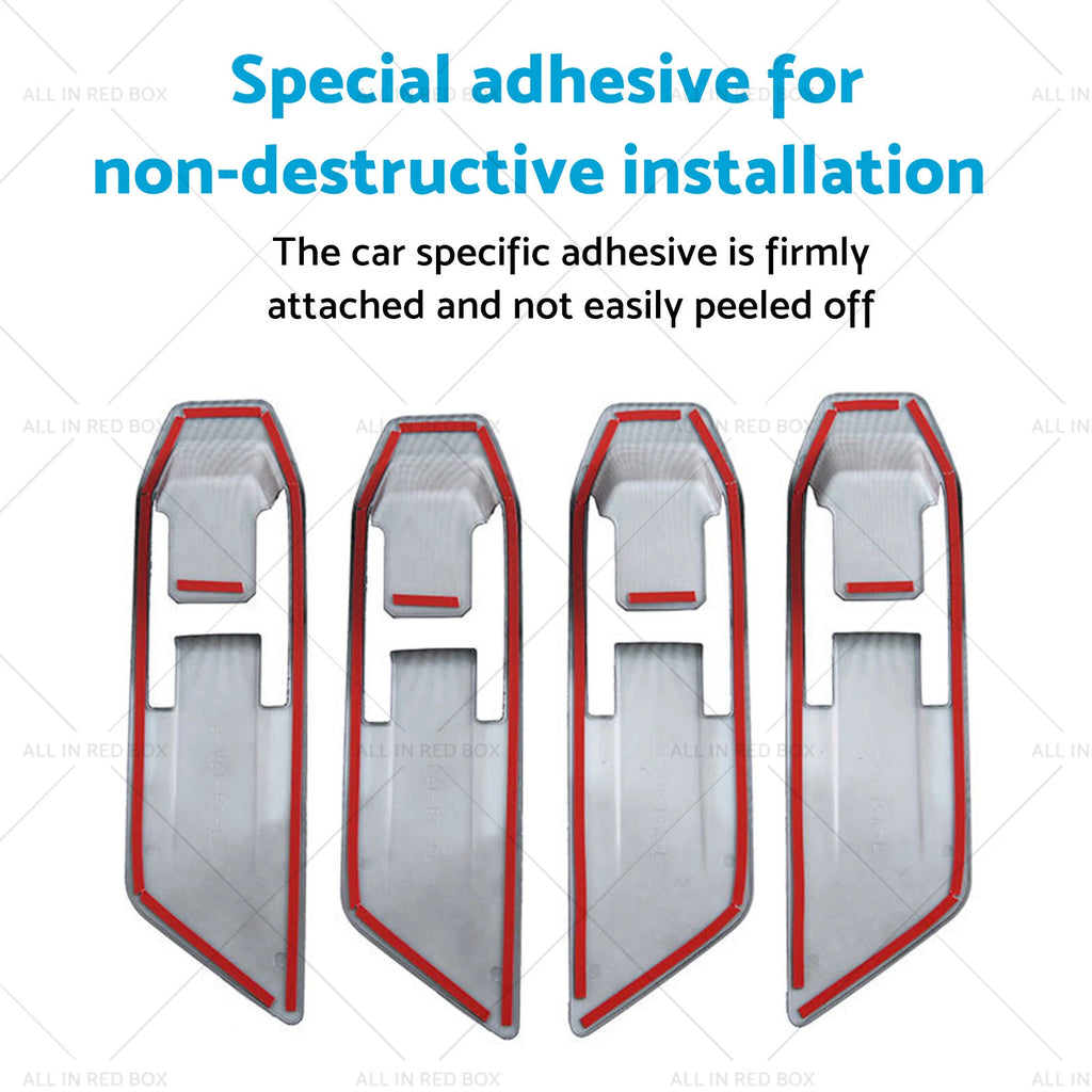 Carbon Fiber Inner Door Handle Cover for Mitsubishi Triton L200 (2023–2025)