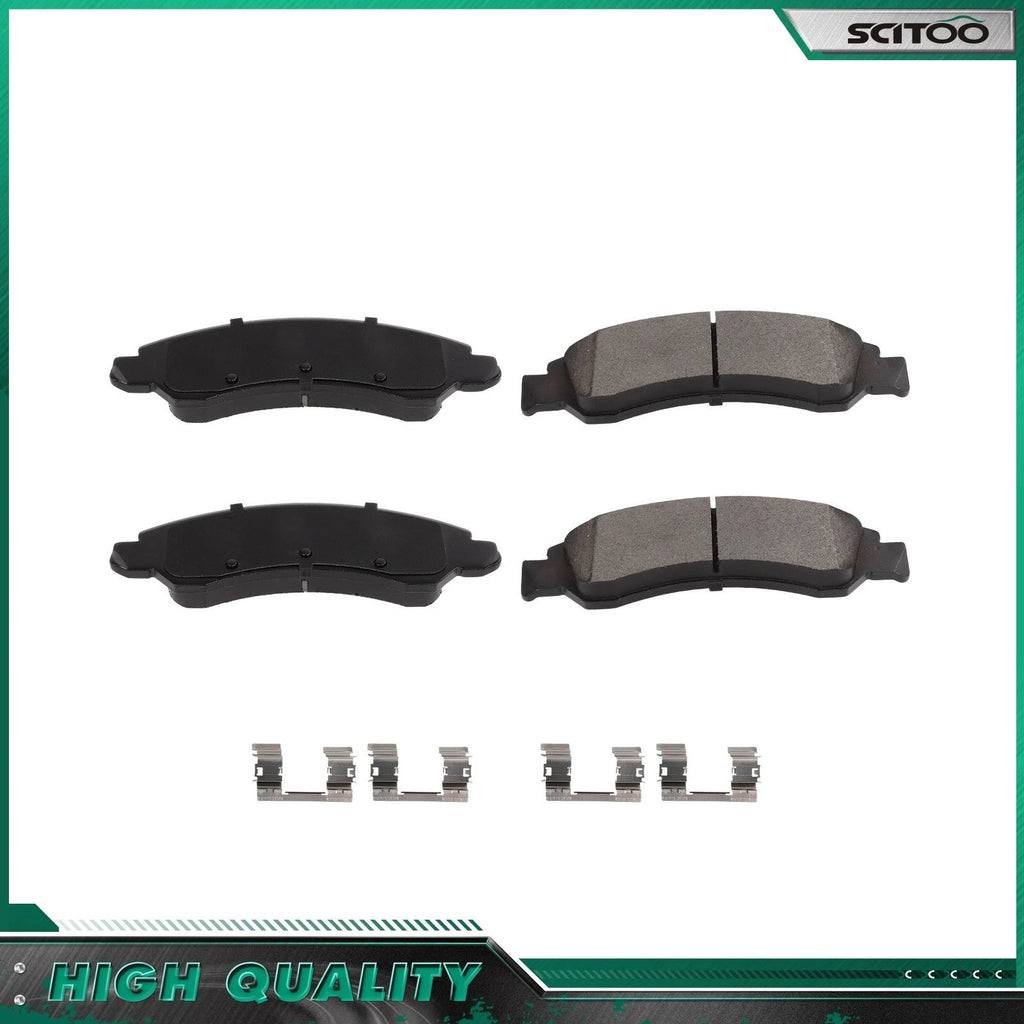 Set of 4 Front Semi-Metallic Brake Pads for Chevrolet Avalanche, Silverado 1500 (2005–2006)