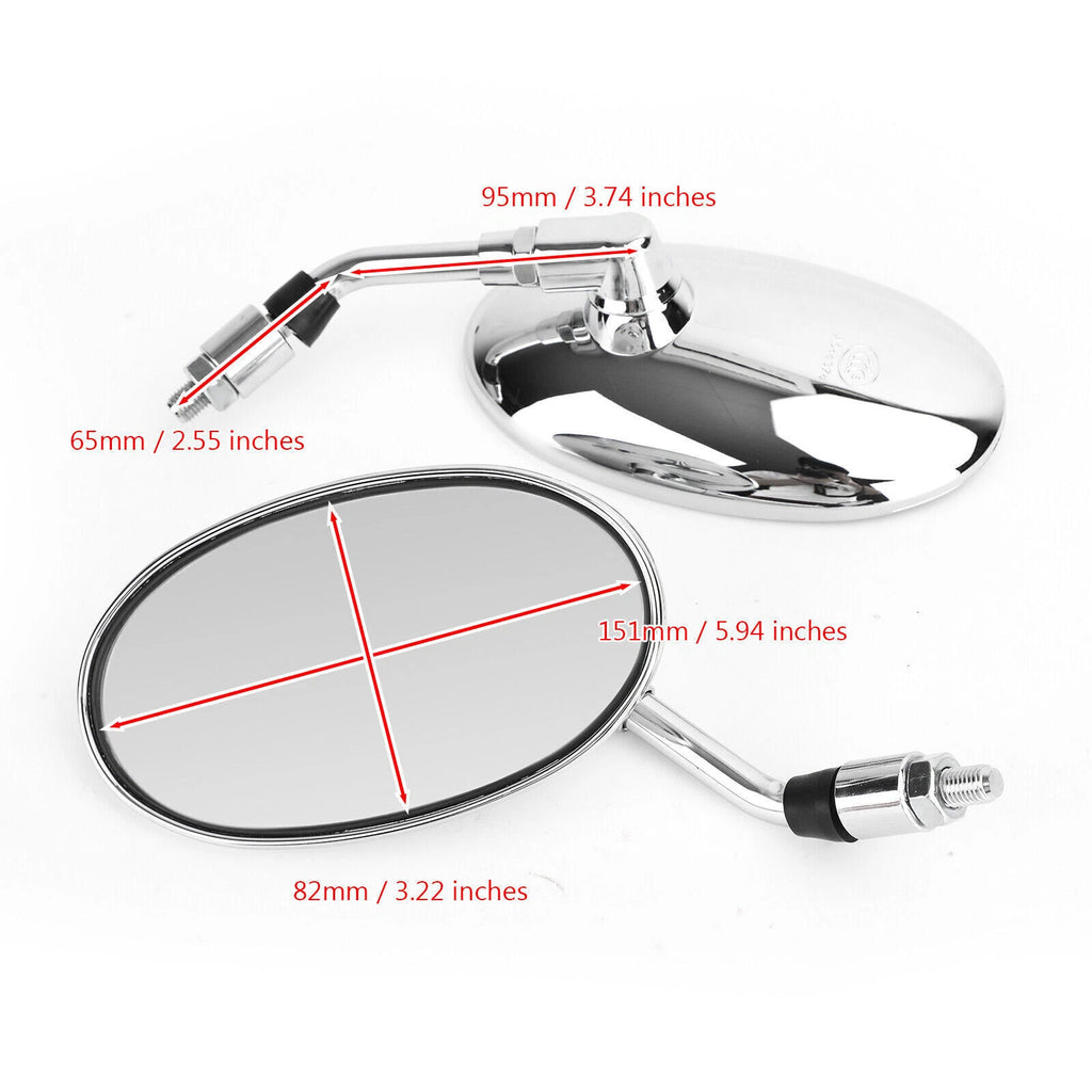 Rearview Side Mirrors for Honda Shadow VT1100 VT750 VT600 VF750 (1983–2007)