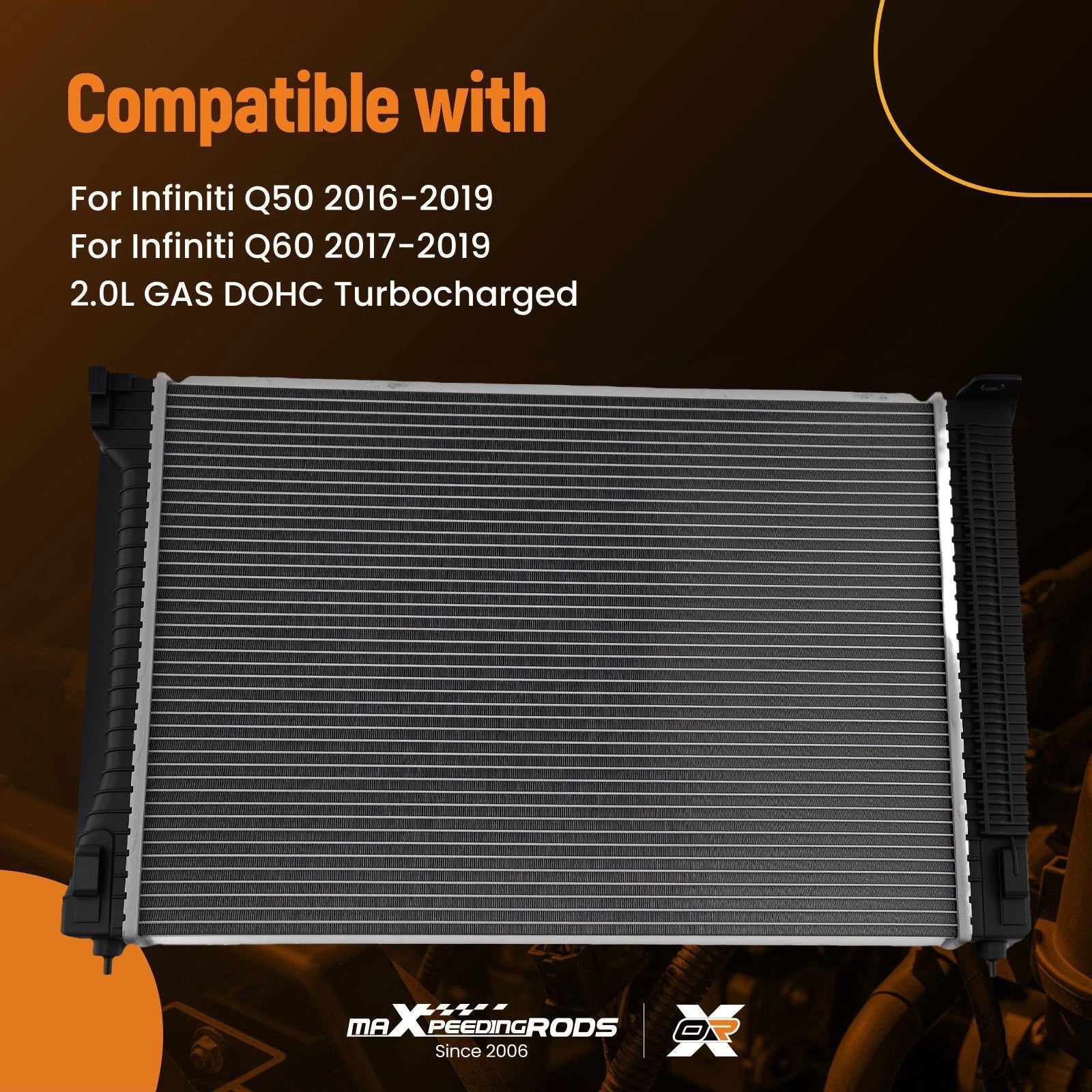 Aluminum Radiator for Infiniti Q50/Q60 (2016-2019)