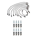 Denso 8mm Wire Set & 8 Iridium Power Spark Plugs Kit for Chevy GMC V8