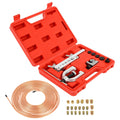 25 Ft Copper Coated Brake Line Tool Kit for Universal Applications (W/16 Fittings + 4 Unions)