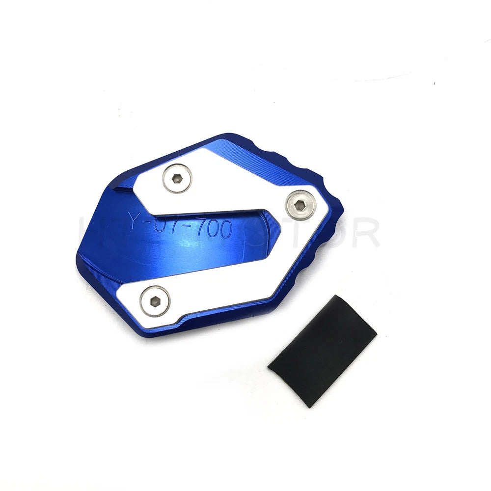 Side Stand Kickstand Support Plate Foot Pads for Yamaha MT-07 (2014–2017) - Blue
