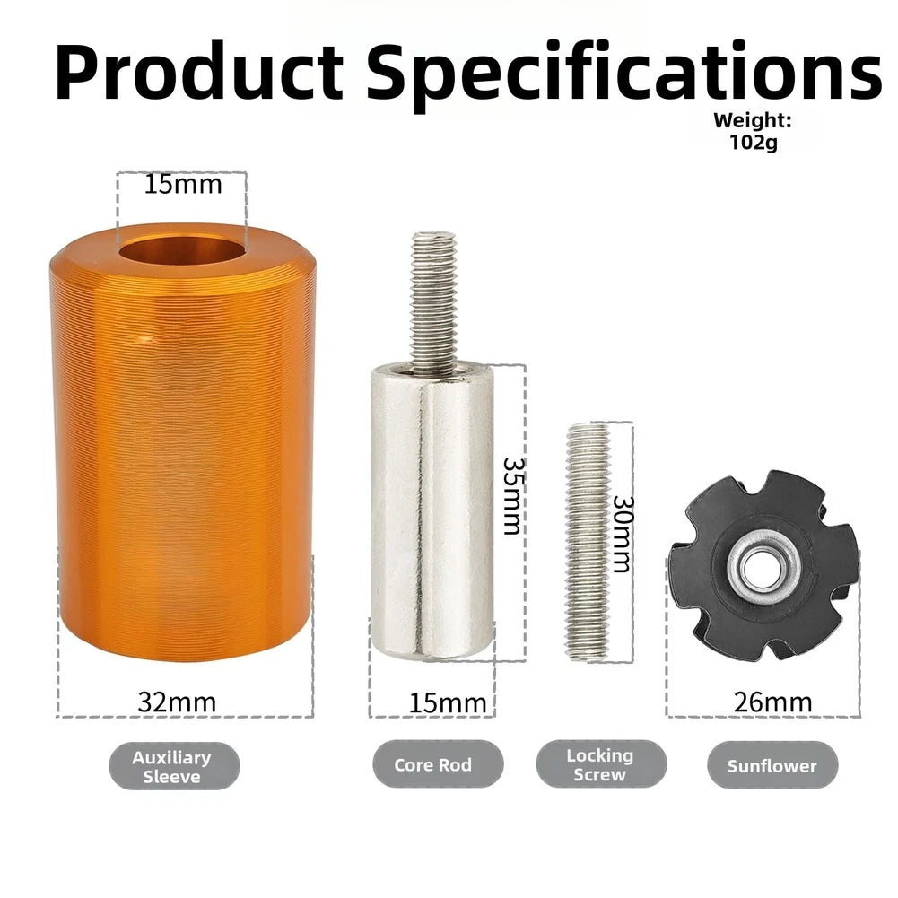 Star Nut Expander Sleeve Tool for 28.6mm OD Steel Forks (Heat Treated)