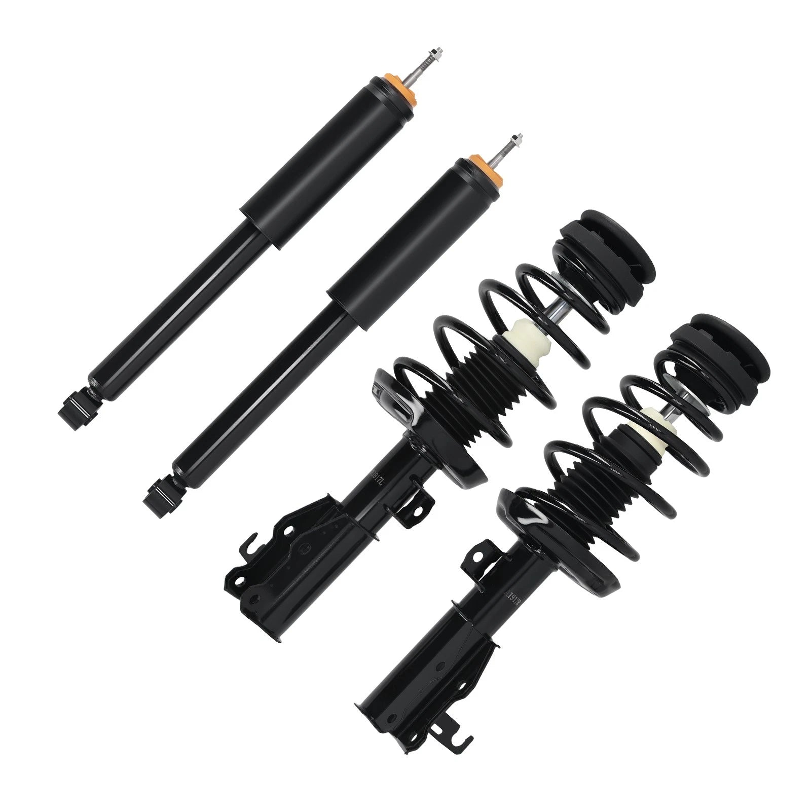 Set 4 Front Struts w/ Spring Assembly Rear Shocks For Chevrolet Malibu 2013-2015