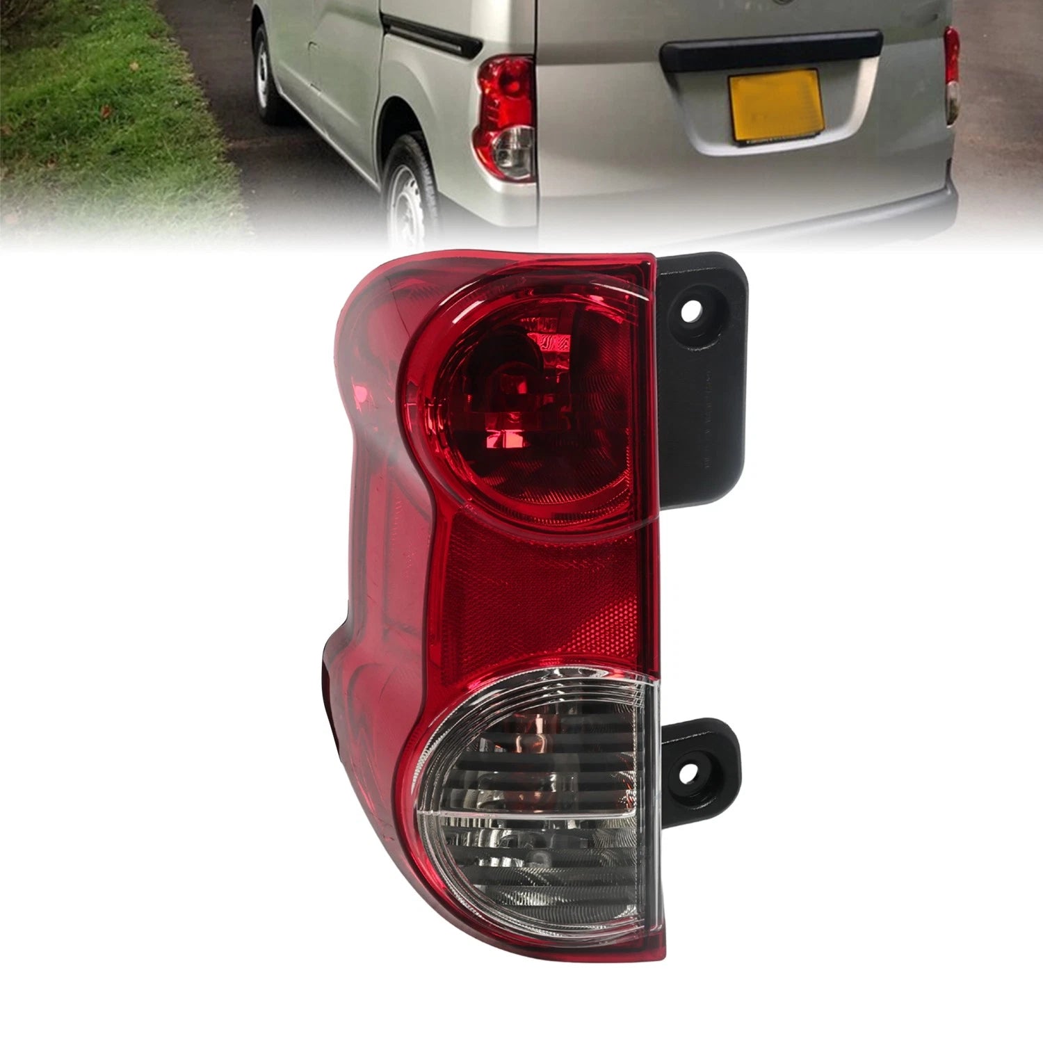 Left Tail Light Rear Lamp for Nissan NV200 (2013–2021) - Driver Side, Bulb Included