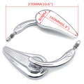 Flame Side Mirrors for Harley (1984–2014) Chrome