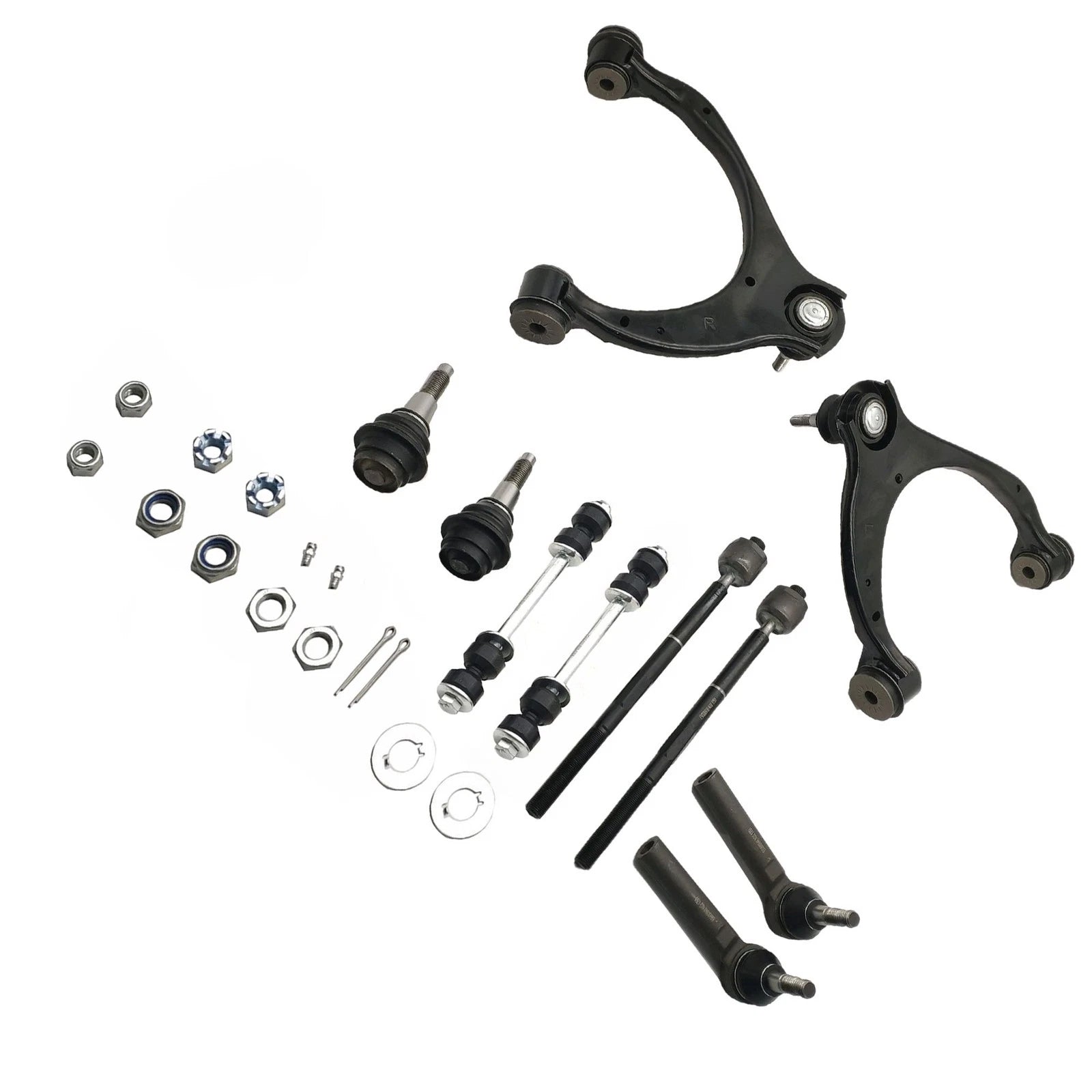 Set of 10 Front Upper Control Arms Tie Rods for Yukon Silverado Sierra 1500 (2014–2019)