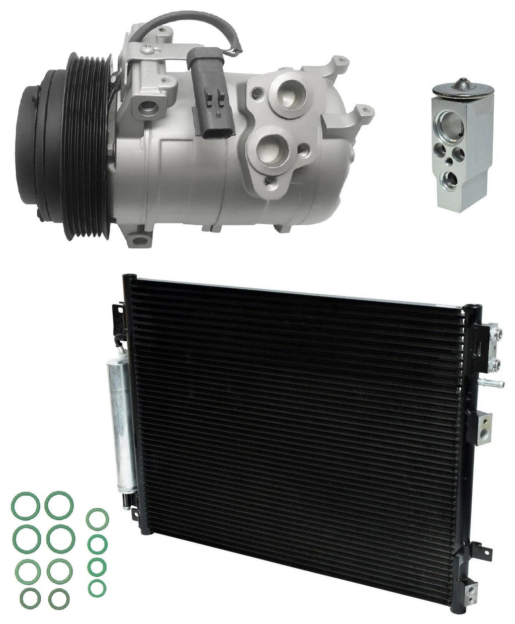 AC Compressor Kit With Condenser for Dodge Challenger 3.5L (2010-2014)