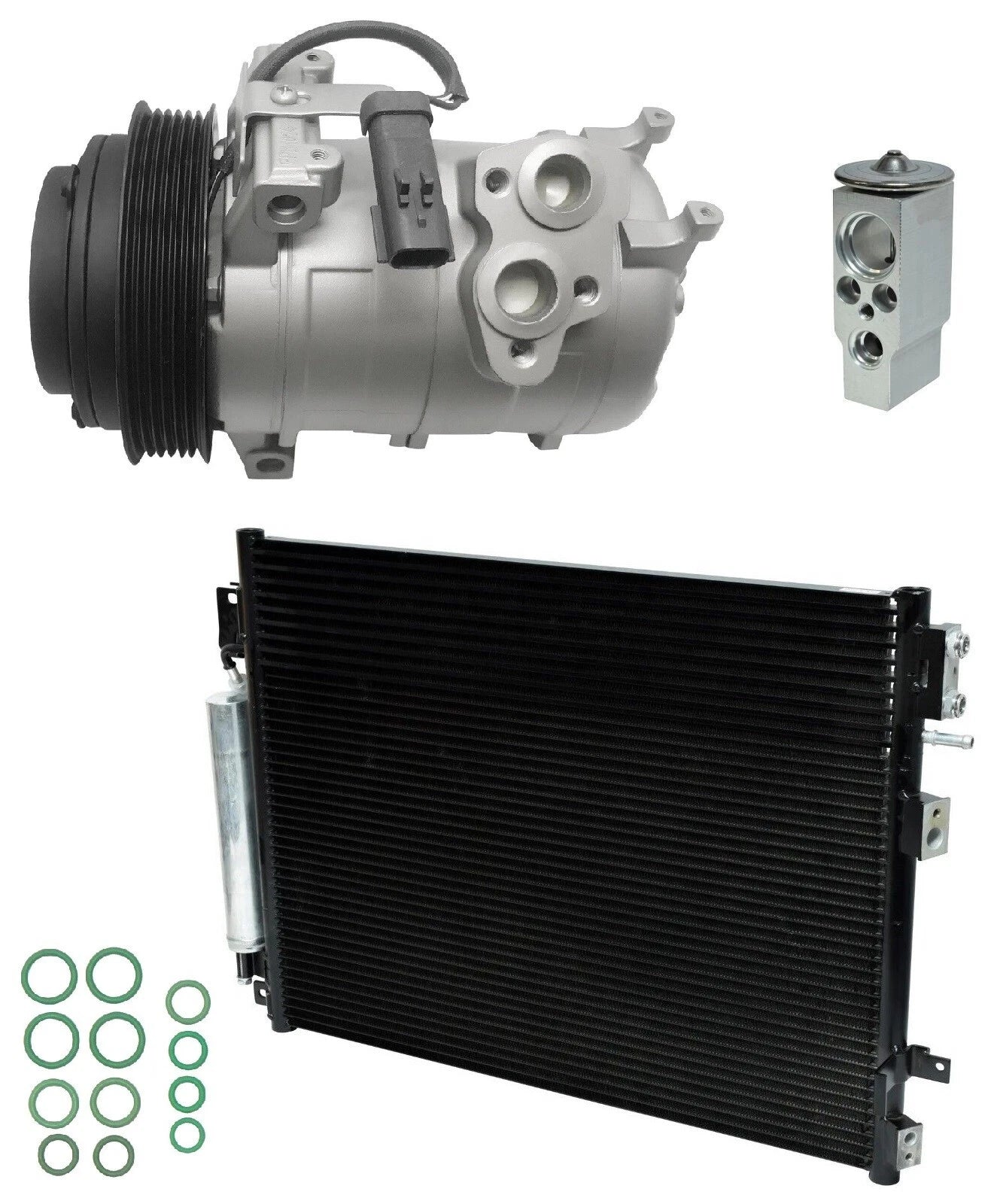 AC Compressor Kit With Condenser for Dodge Challenger 3.5L (2010-2014)