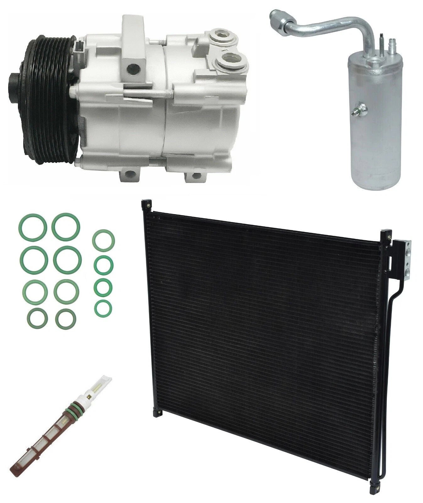 AC Compressor Kit With Condenser for Ford Excursion 6.0L (2005-2005)