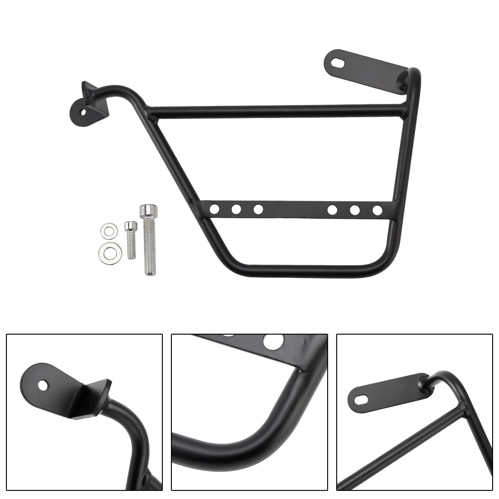 Saddlebag Support Mounting Bracket Racks Black Left for Guzzi V7 (2021–2024)