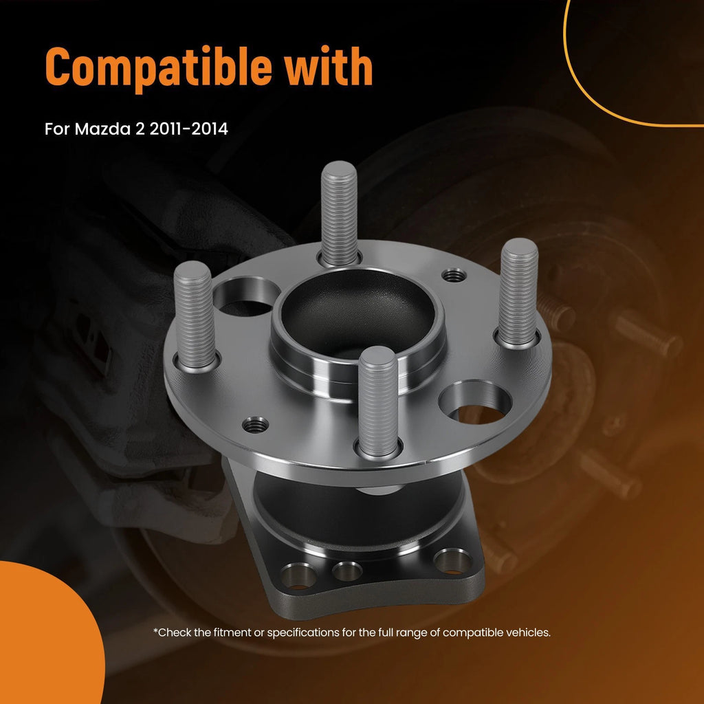 Rear Wheel Bearing Hub Assembly for Mazda 2 (2011–2014) 512468 WE60622 ABS
