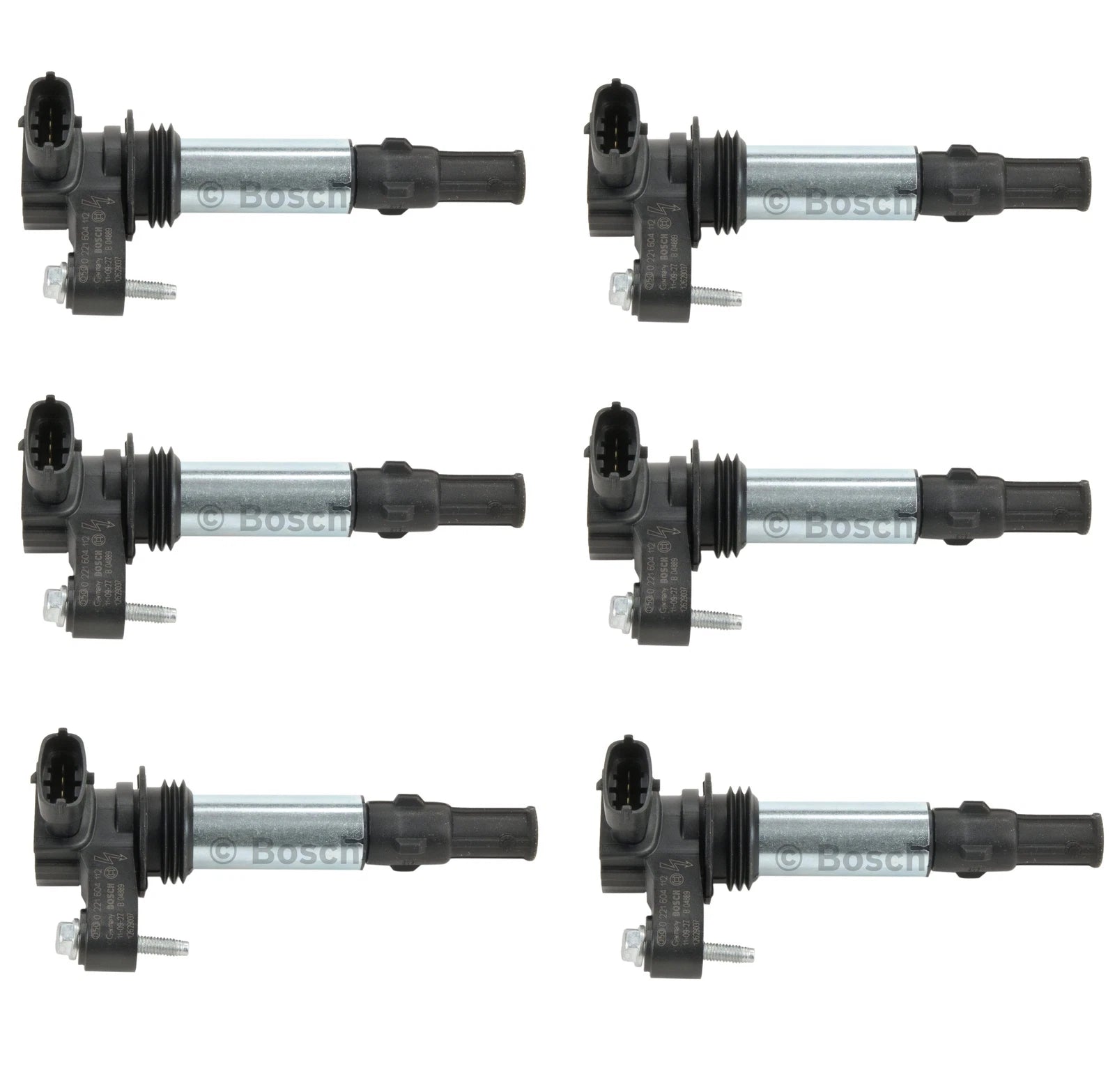 Set of 6 Bosch Direct Ignition Coils for Buick Enclave (2008–2017)
