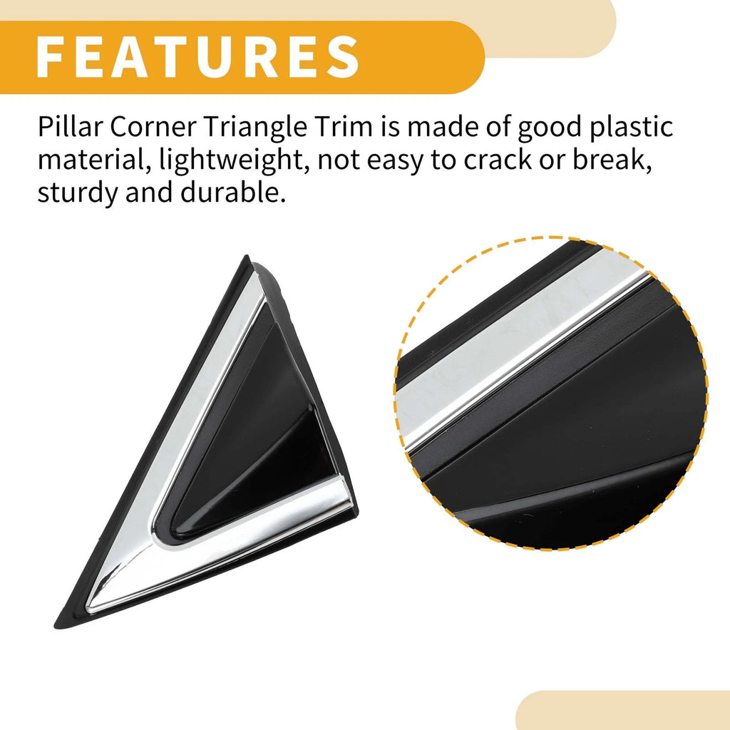 Front Left Side Pillar Corner Triangle Trim for Hyundai Santa Fe (2013–2016)