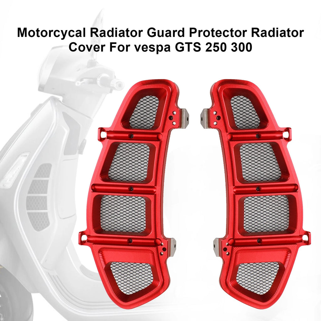 Radiator Guard Protector for Vespa GTS 250 300 (2008–2020) Red