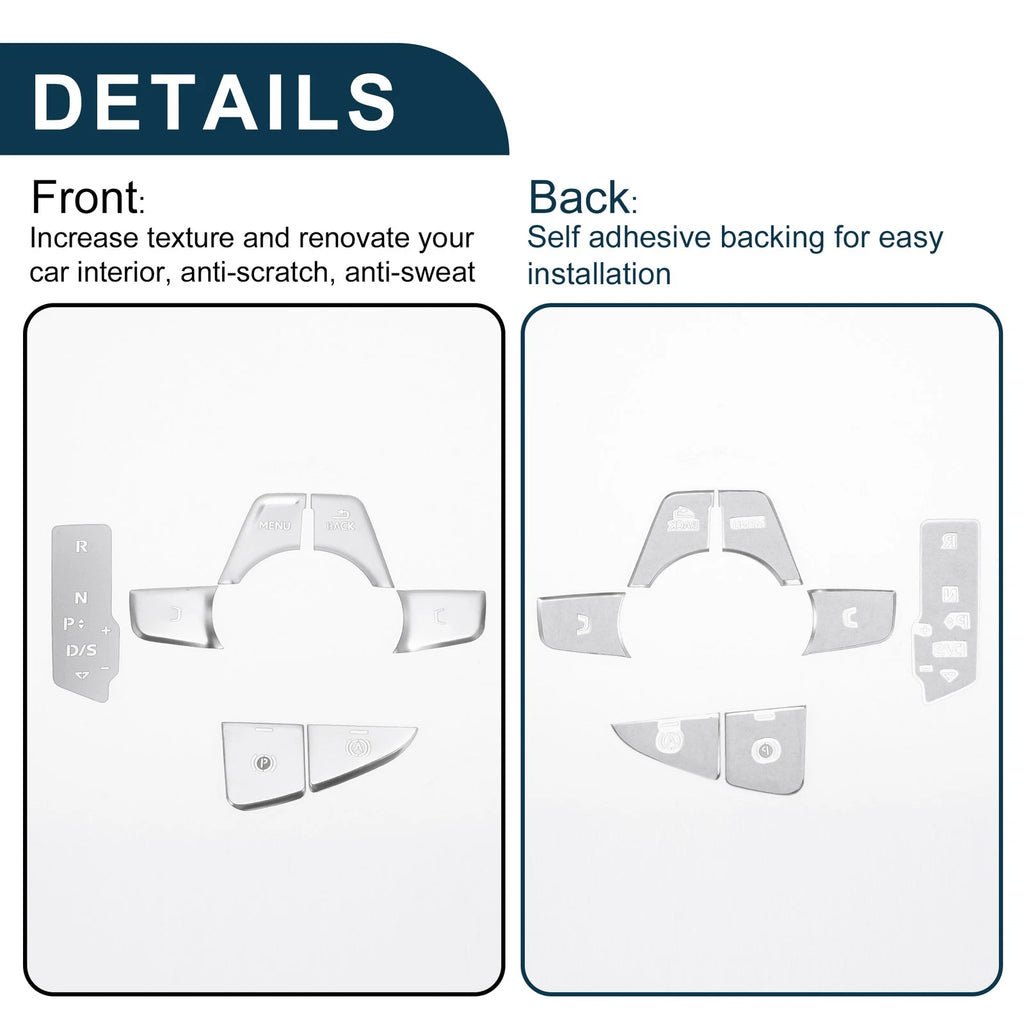 Set of 1 Gear Shift Handbrake Button Switch Cover for Audi A4 B9 A5 (2016–2023)