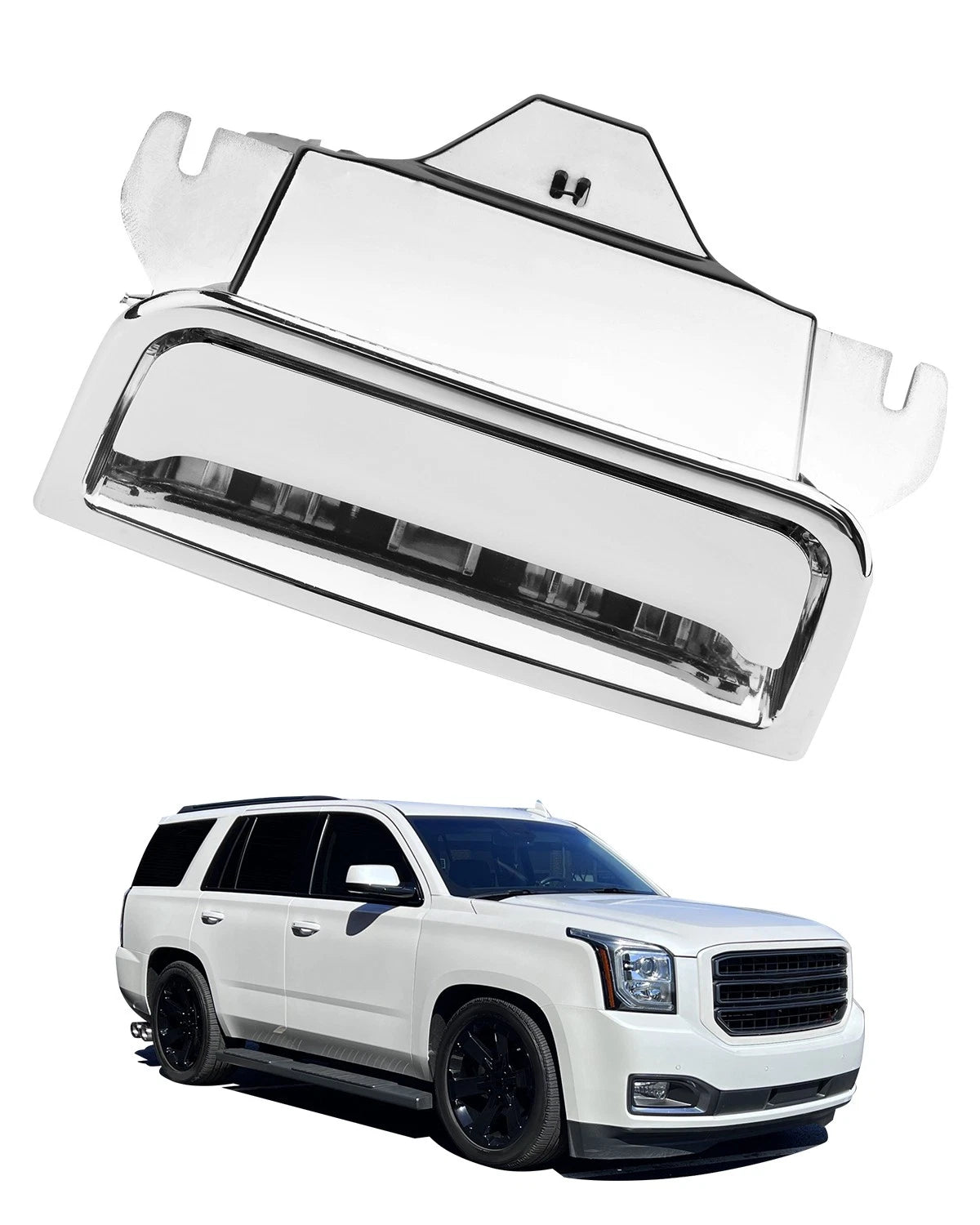 Chrome Center Console Cover Latch for Chevy Silverado GMC Sierra (2014–2020)