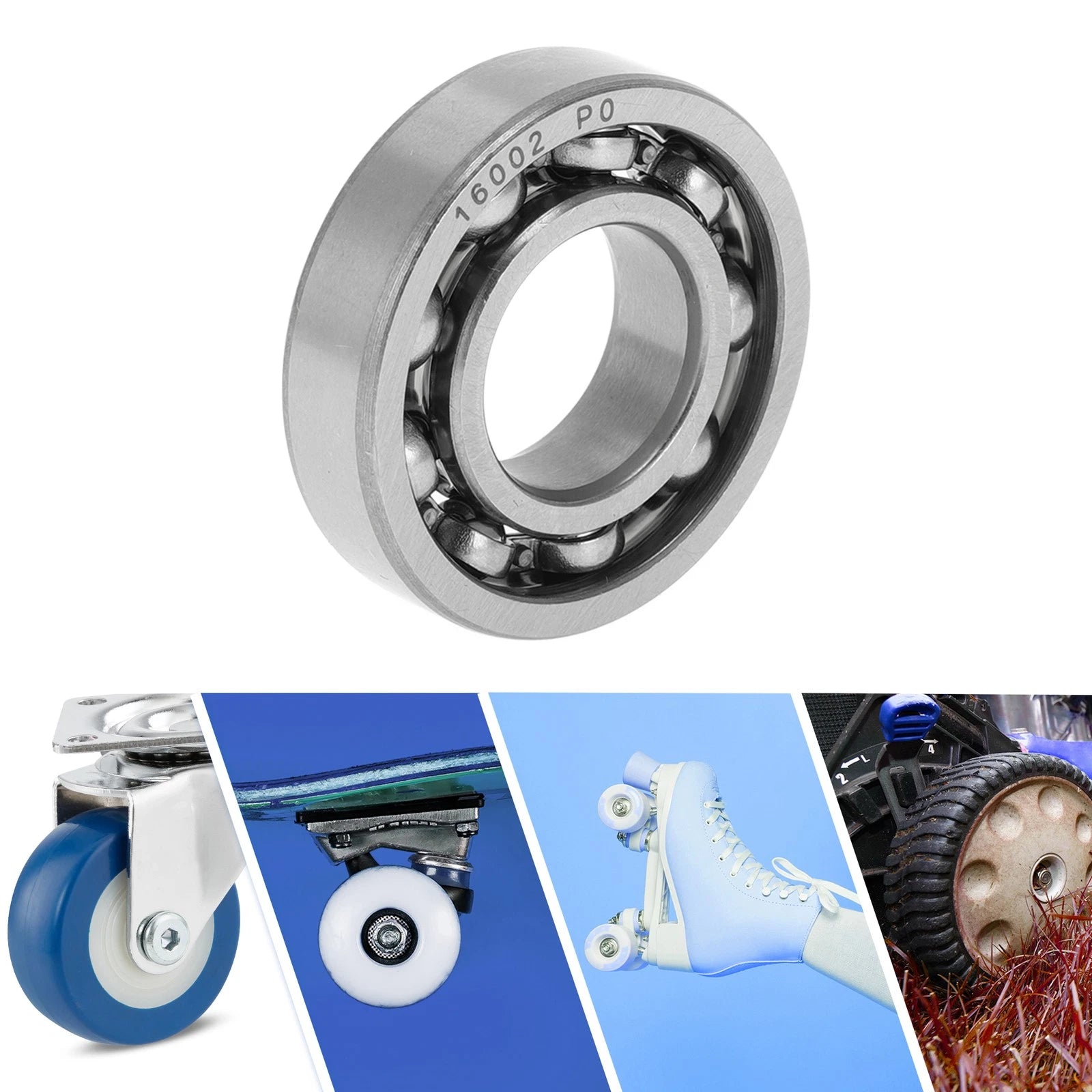 Deep Groove Ball Bearing 15x32x8mm for Scooter Skateboard (P0)