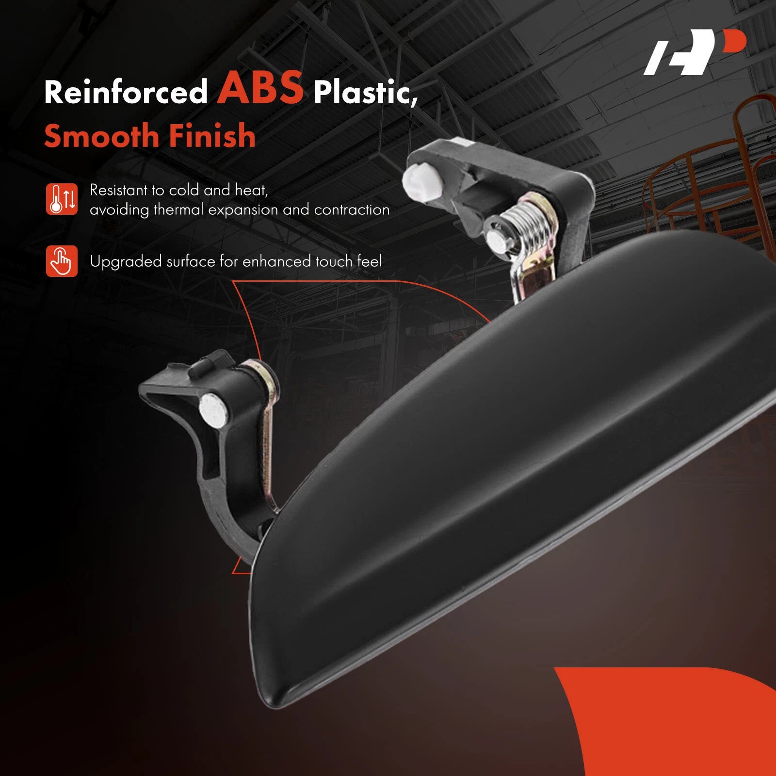Front Driver Smooth Black Door Handle for Kia Rio (2003-2005)