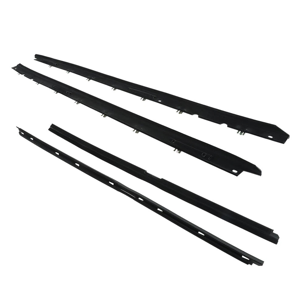 Set of 4 Window Sweep Weatherstrip Felt Seal Kit for Chevy Corvette (1990–1996)
