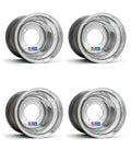 Set of 2 DWT Polished Aluminum Rims 8x5 Front & 8x8 Rear for Honda TRX200SX (1986–1989)