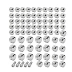 75X Chrome Engine Bolt Caps for Harley Touring Road King Street Glide (07-16)