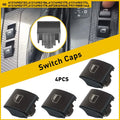 Set of 4 Window Switch Button Cover Caps for BMW E46 3-Series (1998–2006)