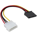 4-Pin Male to SATA 15-Pin Female Power Adapter for IDE HDD Upgrade