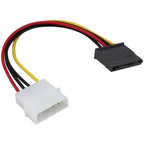4-Pin Male to SATA 15-Pin Female Power Adapter for IDE HDD Upgrade