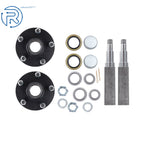 2X Trailer Hub Kit with Bearings L44610 for 3500lbs Axles (5 on 4.5" & 5")