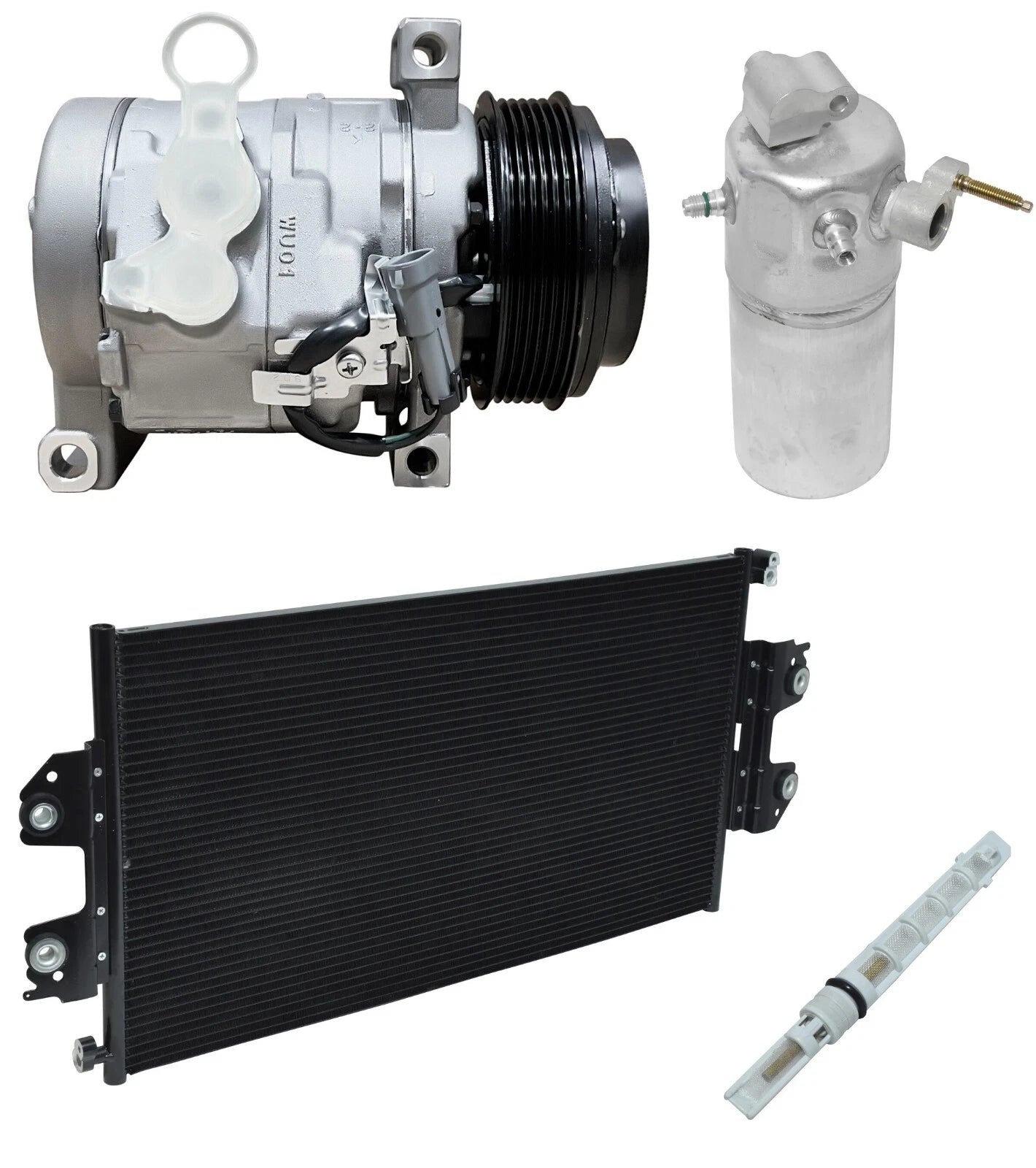 AC Compressor Kit W Condenser Replacement for GMC Savana 4500 (2014–2014)