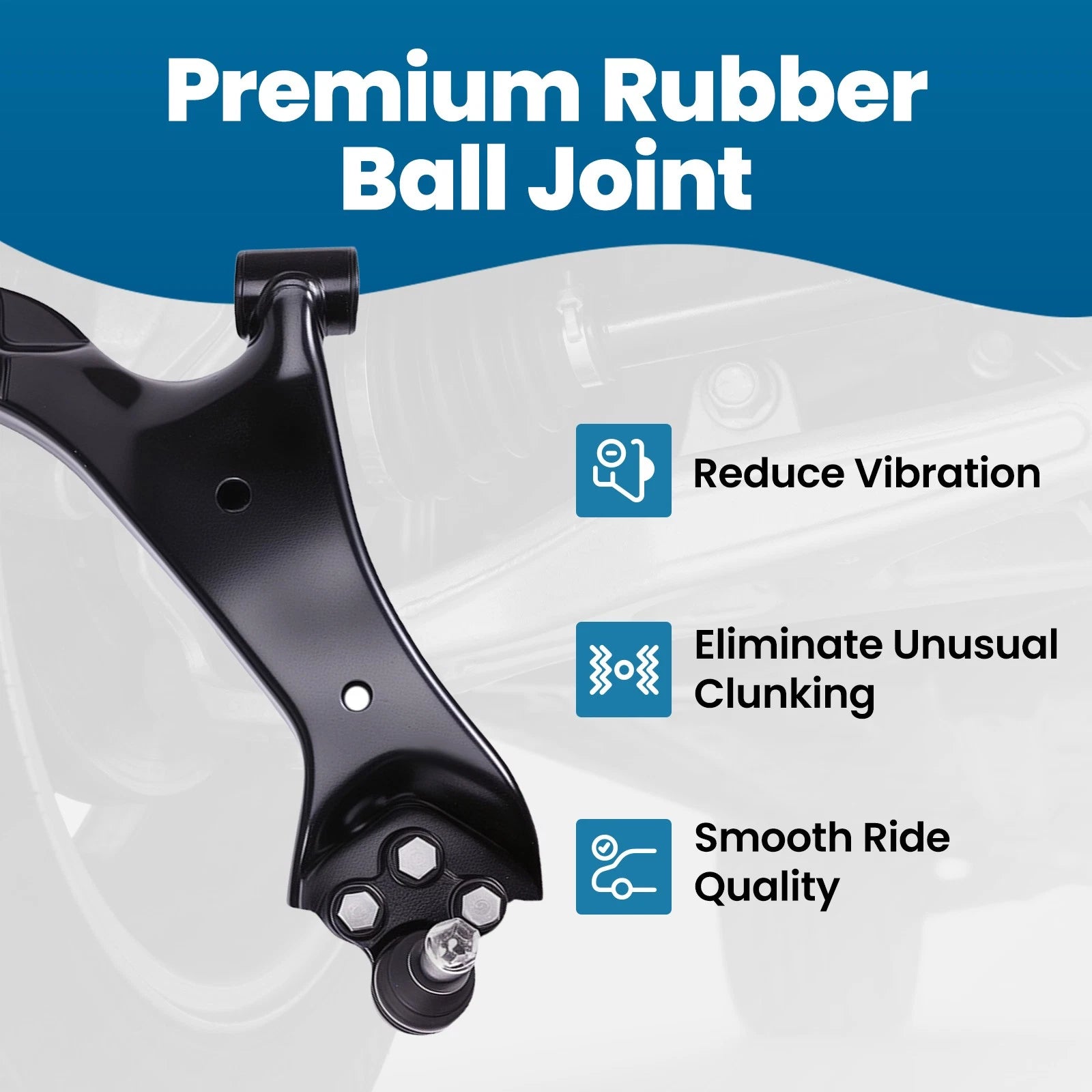 Set of 8 Front Lower Control Arms w/Ball Joints for Chevrolet Equinox (2010–2017)