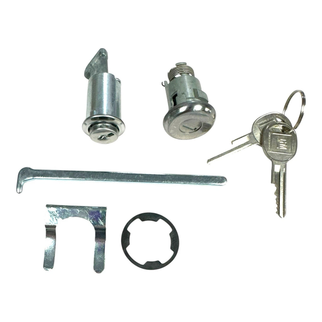 Glove Box Trunk Lock Cylinder Replacement w Keys for 1965-1966 Chevy Impala
