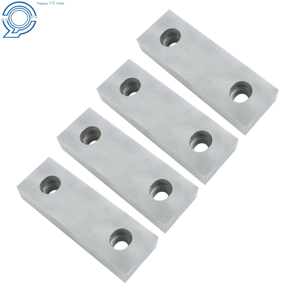 Set of 4 Reversible Aluminum Soft Jaws for 6" Vises (6" × 2" × 1")