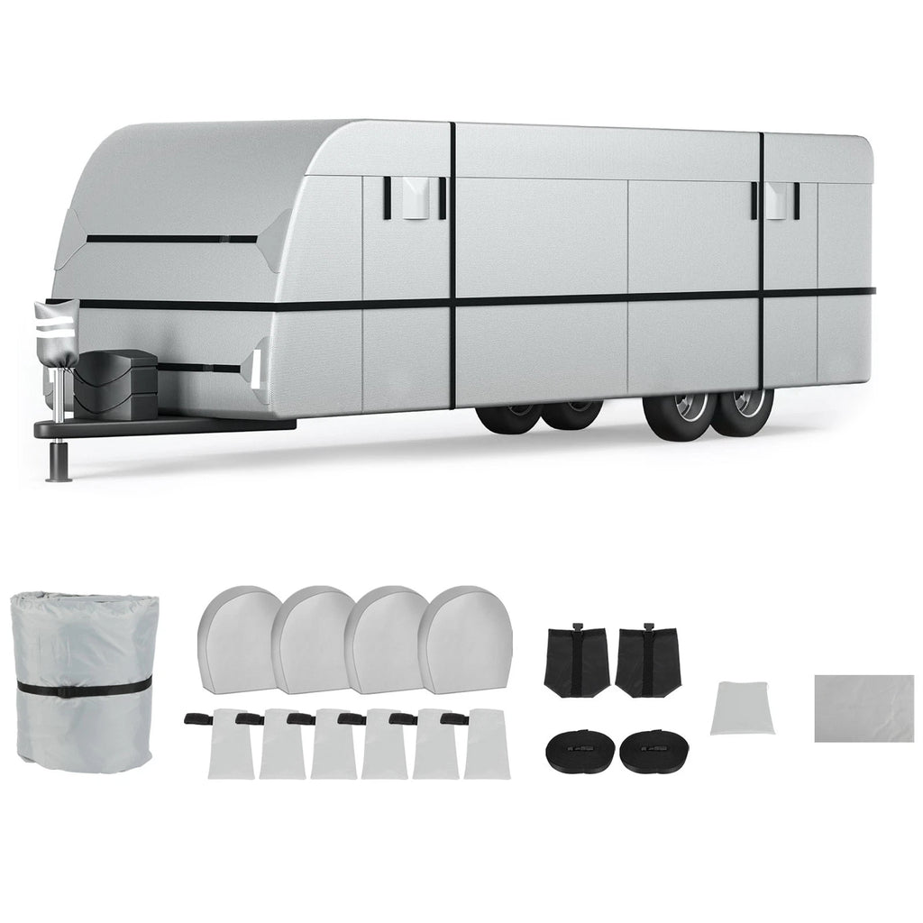 RV Cover for 20ft-22ft Camper (Windproof, Extra Thick)