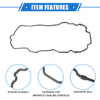 Oil Pan Gasket for Ford (2004–2012) Rubber Black