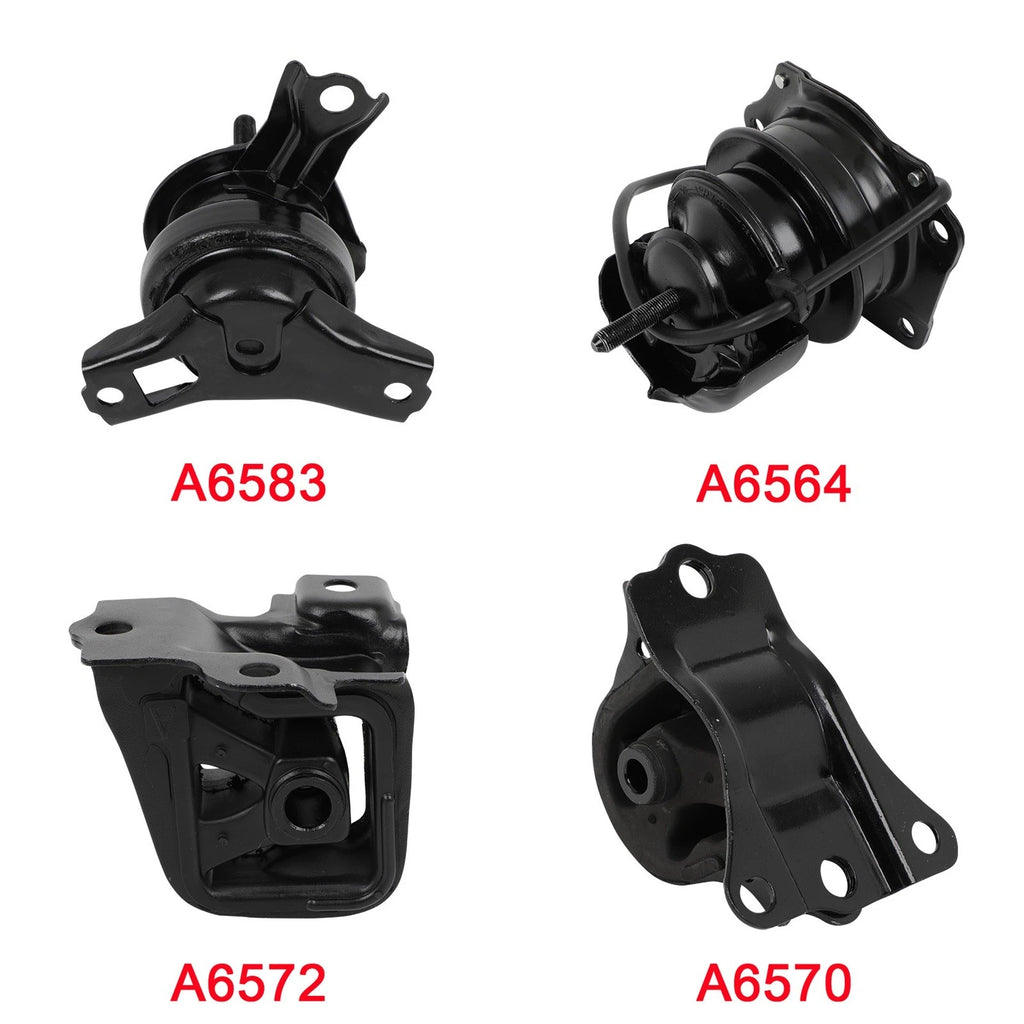Set of 4 Engine Motors for Honda Accord (1998–2002) 2.3 L4 AT Trans