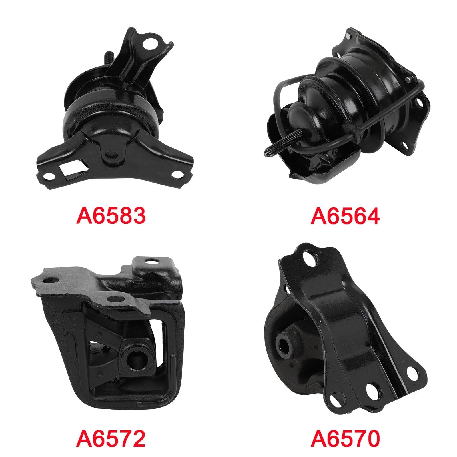 Set of 4 Engine Motors for Honda Accord (1998–2002) 2.3 L4 AT Trans