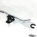 Chrome Backrest Sissy Bar Pad Docking for Harley Touring Road King (2009–2013)