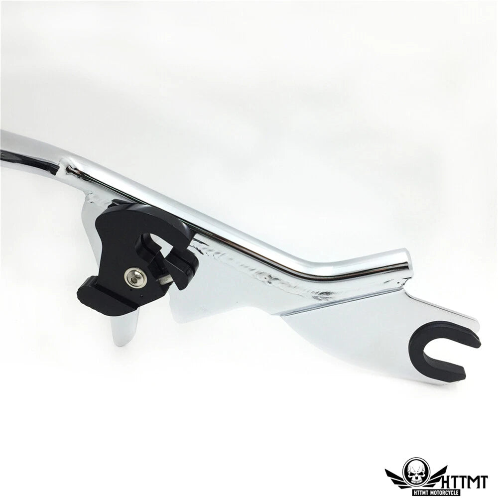 Chrome Backrest Sissy Bar Pad Docking for Harley Touring Road King (2009–2013)
