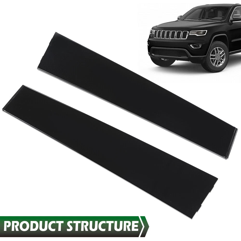 Set of 2 Rear Door B Pillar Window Trim for Jeep Grand Cherokee (2011–2019)