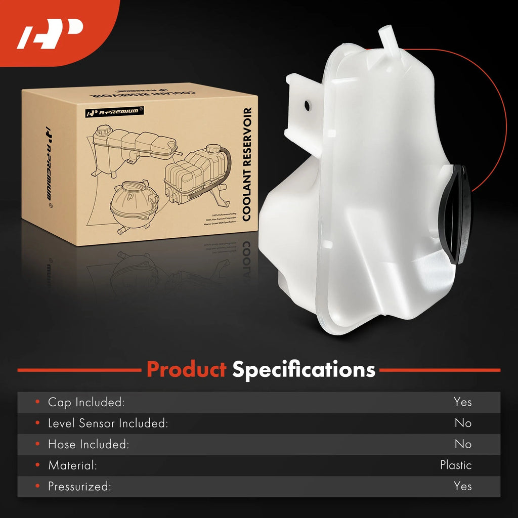Engine Coolant Reservoir w/Cap for Hyundai Sonata (2011–2014) Kia Optima (2011–2014)